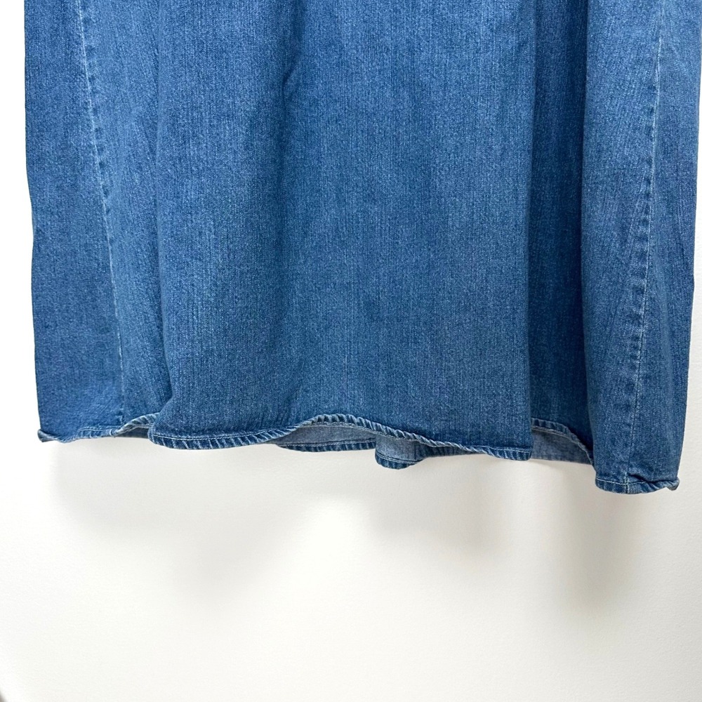 Disney Store Vintage Winnie the Pooh Piglet Denim Midi Dress Blue XXL Cotton - Picture 3 of 9